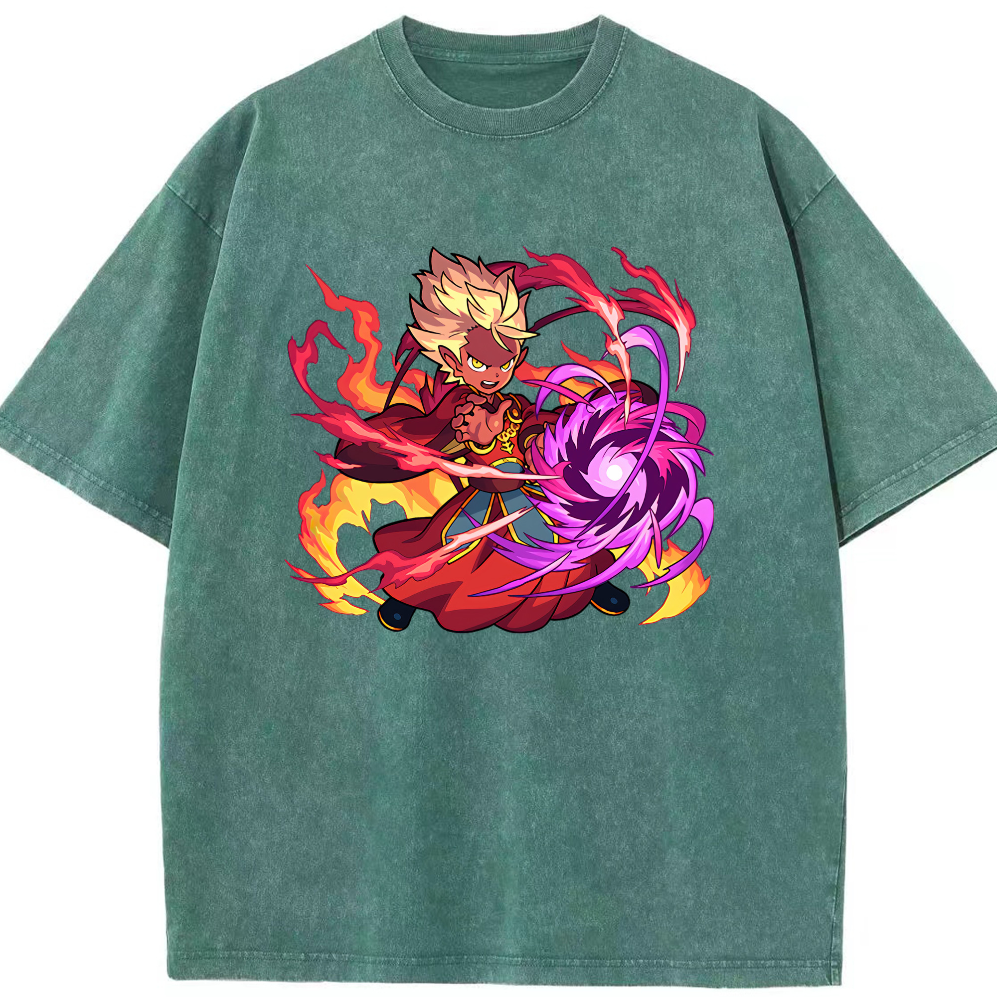 （画像用） 妖怪ウォッチ Yo-kai Watch 綿100% ヴィンテージ風 半袖Tシャツ（フロントプリント）